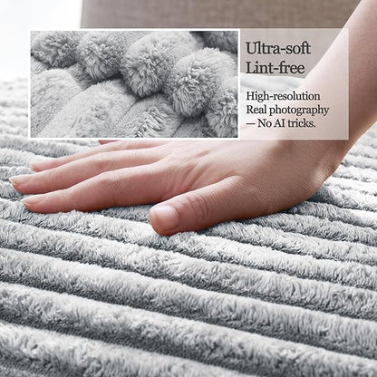 Waterproof Couch Cover for Dogs Non-Slip, Fuzzy Soft Pet Couch Covers for Sofa, Pet Friendly Area Rug Dog Bed Covers Washable Sofa Cover Mat (Seagull Gray, 58" x 82" 1 Pack)