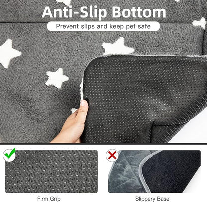 Mora Pets Dog Crate Pad Kennel Bed Crate Mat for Small Dogs Washable Cute Star Pet Bed for Dog Cage Ultra Soft Flat Puppy Cat Kitten Pillow Cushion for Sleeping Anti-Slip Grey 24 x 18 | Soft Dog Cat Bed Mat, Puppy Crate Pad for Dog Cages Cozy Sleeping ...