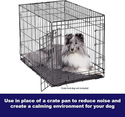 MidWest Homes for Pets Cushioned Dog Crate Mate, 24 inch Black