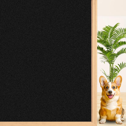 Niviy Blackout Window Privacy Film Room Darkening Black Out Windows Covers Sun Blocking Removable Window Tint for Home,Bedroom,Garage 17.5 x 78.7 Inches