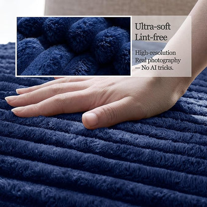 Waterproof Dual Non-Slip Couch Cover for Dogs, Fuzzy Soft Pet Couch Covers for 2 Cushion Sofa loveseat, Pet Friendly Soft Dog Bed Covers Sofa Cover Washable (Navy Blue, 33" x 62" 1 Pack)
