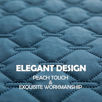 gogobunny 3X Stronger Waterproof Pet Blanket, Scratch Proof Furniture Protector for Dogs Cats, Reversible Cover 52x82 Inch, Dark Blue