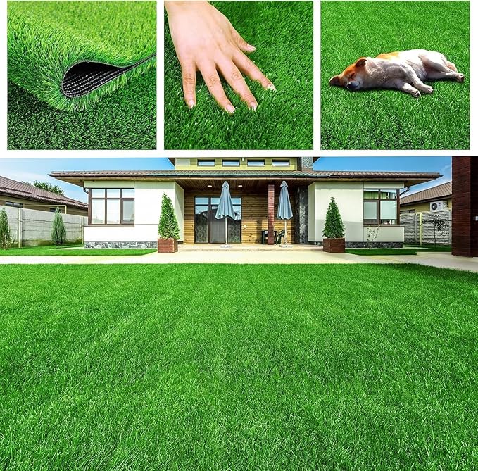Artificial Grass for Dogs Pee Tray Fake Grass Mat for Professional Puppy Potty Trainer Replacement Dog Grass Pad for Indoor and Outdoor (78.7 x 39.4 Inch (Pack of 1))