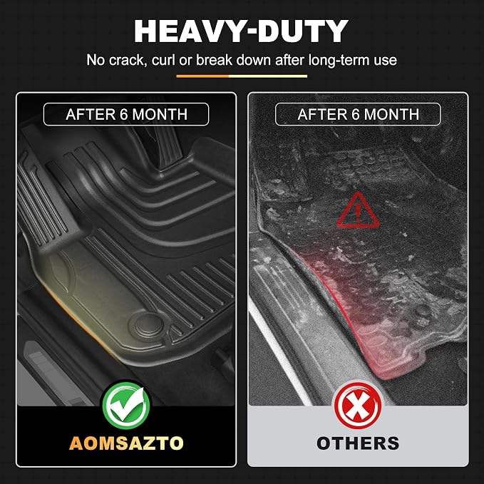 AOMSAZTO Floor Mats & Cargo Liner Compatible with BMW X5 2014-2018 (F15) | All Weather Protection Car Accessories Anti-Slip Trunk Liner Full Set