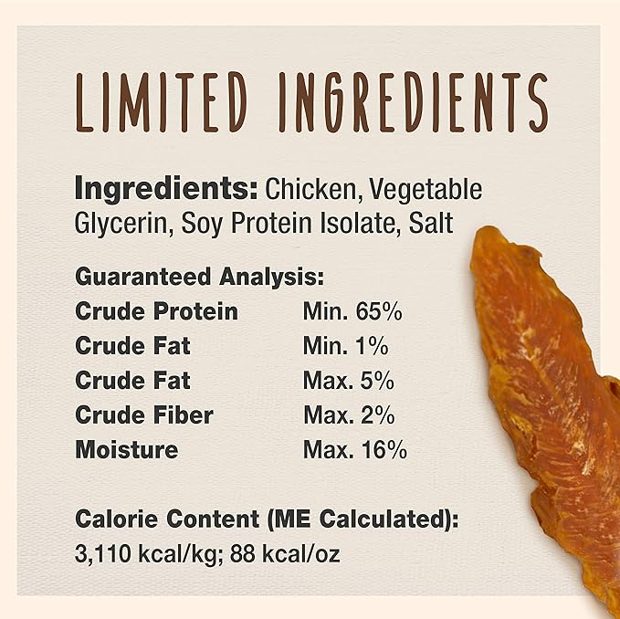 Cadet Gourmet Chicken Breast Dog Treats - Healthy & Natural Chicken Dog Training Treats for Small & Large Dogs - Inspected & Tested in USA (28 oz.)