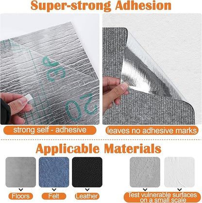 Cat Scratch Furniture Protector-100 x 15.8" Trimmable Self-Adhesive Cats Claws Scratch Pads, Cat Climbing Couch Protector for Protecting Furniture Couch Chair Sofa Cats Pet Gift (Light Gray)