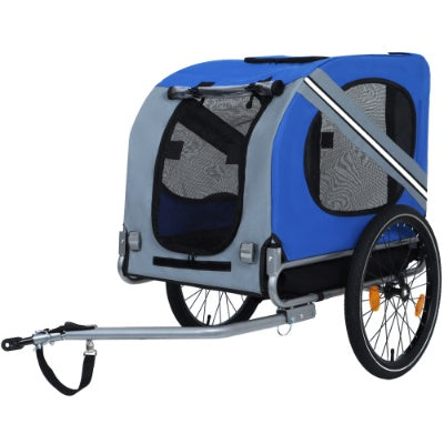 Large Folding Bike Trailer For Dogs  120LB Capacity All-Terrain Pet Carrier, Durable Steel Frame For Cycling, Jogging, Camping  Outdoor Adventures