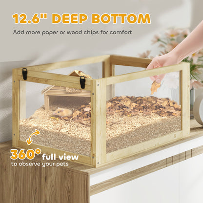 3 Tier Wooden Hamster Cage