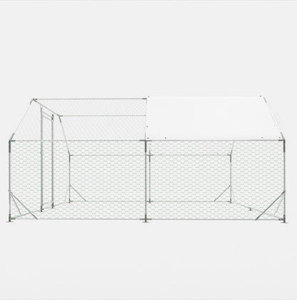 10x13 Foot Flat Top Chicken Coop