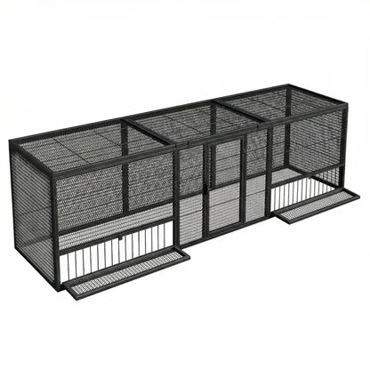 83"Thickened Chicken Coop Durable Pigeon Cage Outdoor Use Comfortable Poultry Cage For Home Breeding Easy-to-Install Design With Strong Load-Bearing Chicken Duck Goose Breeding