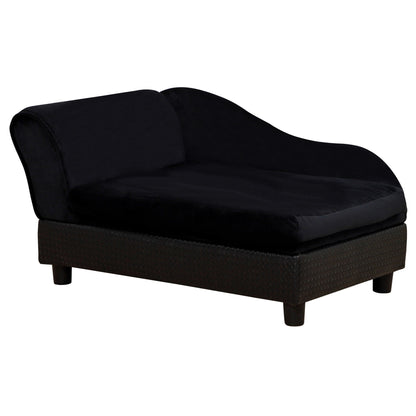 Pet Sofa Bed Couch with Storage, Pet Sofa for Cats and Small Dogs, Black