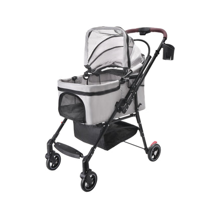 Foldable Pet Stroller For Small Dogs & Cats