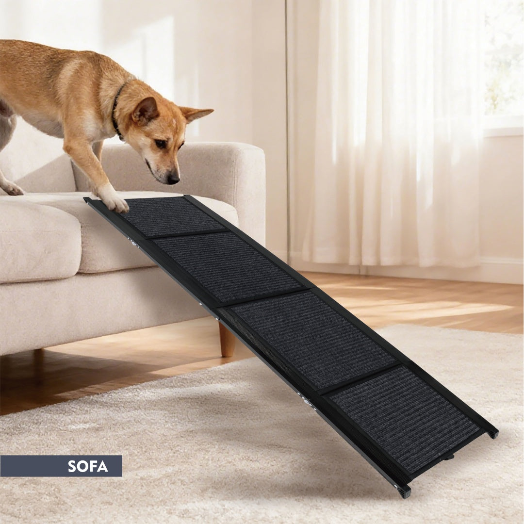 Dog Ramp For Car 71 Long & 19.3 Wide Portable Dog Ramps For Large Dogs With Non-Slip Rug Surface Dog Car Ramp For SUV Car & Truck, Folding Dog Ramp Up To 250LBS