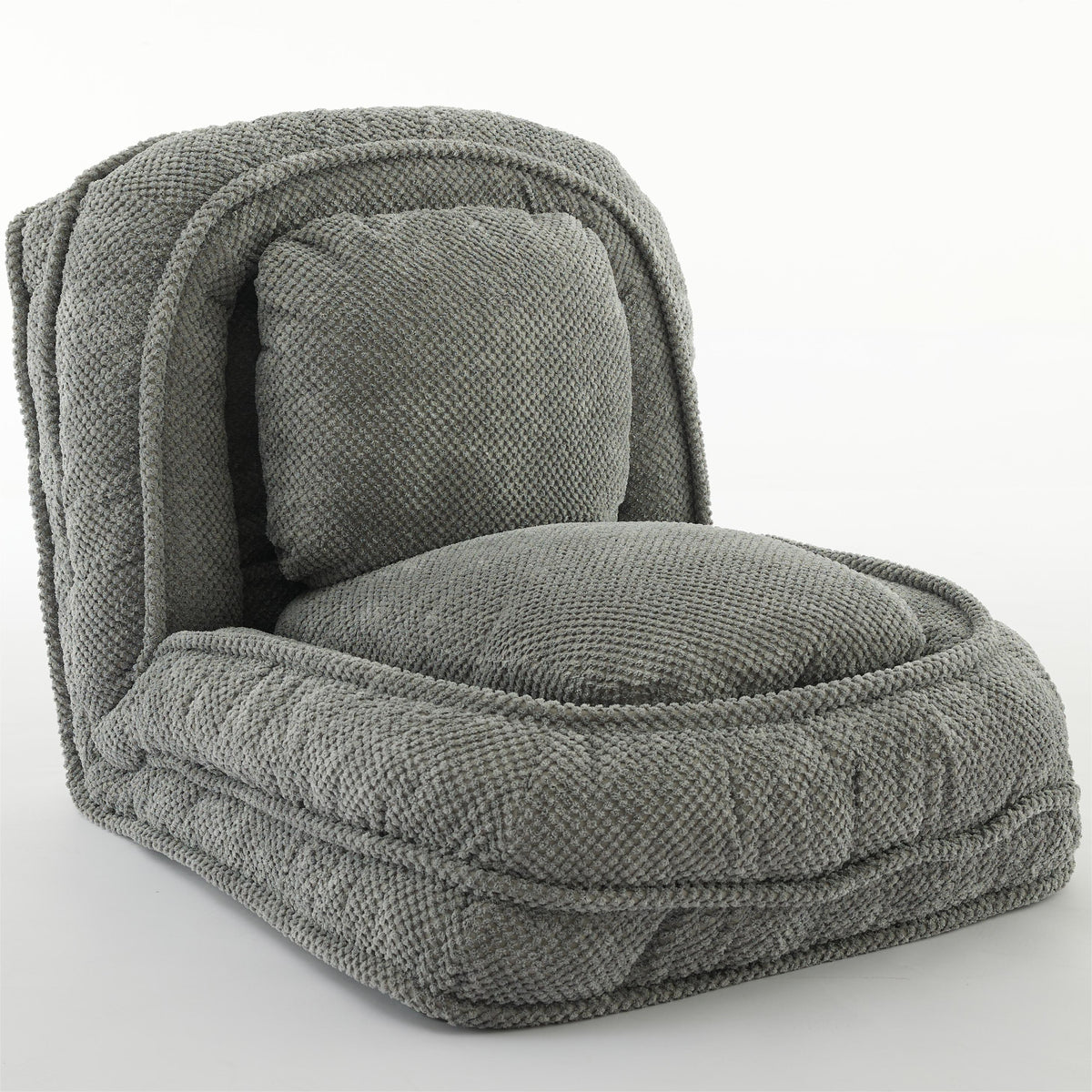 [VIDEO provided] Human Dog Bed ,Lazy Sofa Couch ,5 Adjustable Position,sit,sleep,fold,suit to put in bedroom, living room ,Space Saving Design,Gray