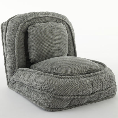 [VIDEO provided] Human Dog Bed ,Lazy Sofa Couch ,5 Adjustable Position,sit,sleep,fold,suit to put in bedroom, living room ,Space Saving Design,Gray